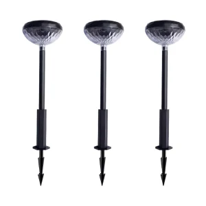 IP65 Waterproof Solar Powered Garden Light Warm White Induction Lamps 360 Beam Angle Rechargeable Walkway Yard Lawn