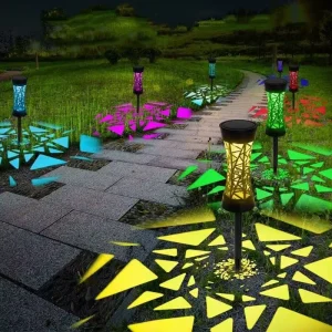 IP65 Waterproof Solid Aluminum Solar LED Projection Path Light for Courtyard Landscape Outdoor Lawn