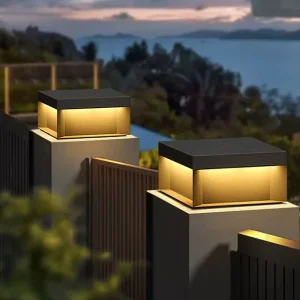 IP65 Waterproof Stainless Steel and Glass LED Outdoor European Garden and Gate Pillar Light