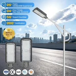 IP65 Waterproof Urban County Roads Street Lamp 100W 150W Aluminum Outdoor LED Streetlight