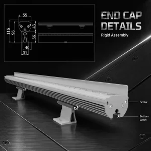 IP65 Weather-resistant 18W Aluminum LED Pixel Bar Wall Washer 1800K-6500K