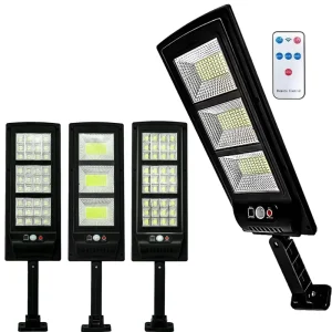 IP65 Wireless Outdoor LED Solar Street Light with Remote Control, 3 Modes, and Motion Sensor for Garden, Yard, Patio, and Road