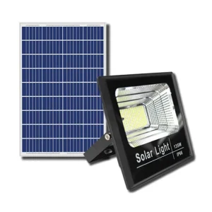 IP66 High Lumen Rechargeable Led 150W Smart Outdoor Solar Flood Light with 120 Beam Angle and 40 50 Hours Runtime