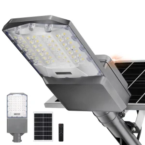 IP66 LED Outdoor Solar Street Light with Aluminum Material 3 Working Modes Control Die-cast Aluminum