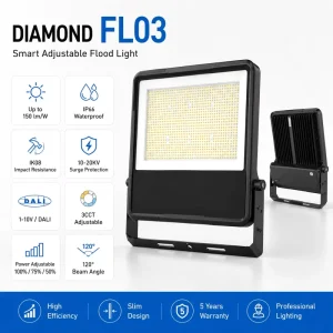 IP66 Waterproof LED Outdoor Flood Lamp 30W 100W 200W 300W 500W Aluminum Alloy 120 Beam Angle for Sports