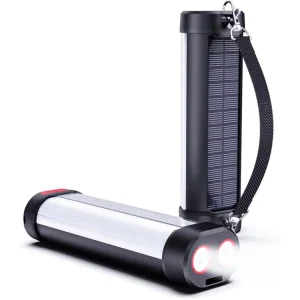 IP66 Waterproof LED Rechargeable Emergency 6000mAh Solar Camping Lantern 13 Light Modes Outdoor Flashlights Solar Flood Lights