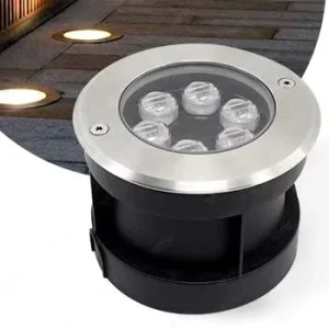 IP66 Waterproof RGB LED Underground Light with Light Sensor and Dimming, Outdoor Garden Ground Spotlight