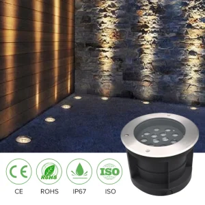 IP67 12W LED Garden Deck Lighting Outdoor Landscape Underground Inground Buried Light Fixtures AC 85 265V