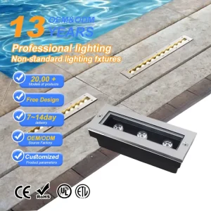 IP67 6W 240V Outdoor RGB LED Recessed Ground Light for Gardens, Stairs, Decks, and Landscapes