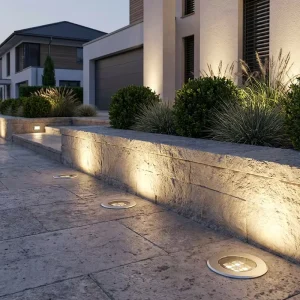 IP67 9W 3000K/4000K/5000K Dimmable Garden Outdoor Landscape LED Buried Underground Light with Aluminum & Stainless Steel