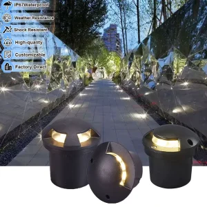 IP67 Aluminum 24V Low-Voltage Waterproof LED Underground Light for Garden and Courtyard