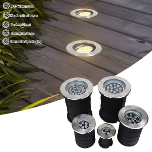 IP67 Hardwired LED Outdoor Inground Well Light AC 85-265V 3-36W Stainless Steel