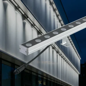 IP67 Linear Wall Washer LED DC24V Aluminum Support Bracket Outdoor Residential Garden Landscape