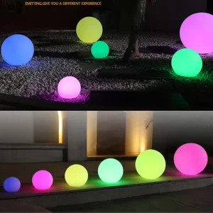 IP67 Outdoor LED Ball Sphere Garden Lamp for Beach, Night Club, and Swimming Pool