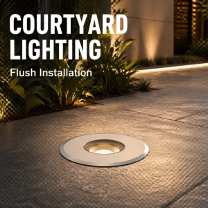 IP67 Stainless Steel LED Inground Light Honeycomb Anti-Glare Recessed Underground Light MC100 for Pathway Step Lighting