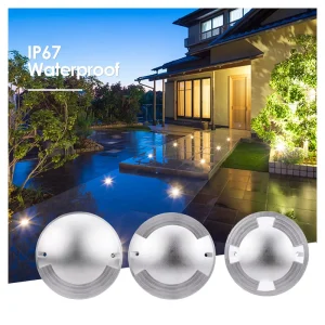 IP67 Waterproof 316 Stainless Steel Underground LED Light with DMX512 Control Adjustable Color Temperature 1 2 4 Side Beam Angle