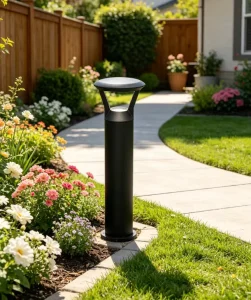 IP67 Waterproof Aluminum LED Pillar Bollard Light 2700K Soft Warm White 360 Beam Angle