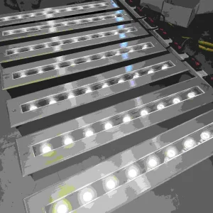 IP67 Waterproof Long Strip LED Inground Buried Light for Garden Park Landscape Walkway Driveway Lawn LED Underground Light