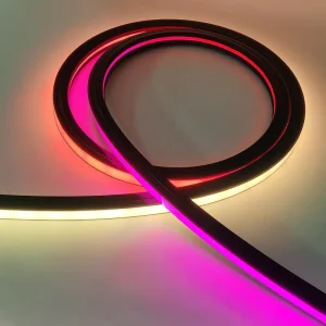 IP67 Waterproof Outdoor Black Silicone Neon Light Strip 12V RGB Emitting Silicone Lamp Body