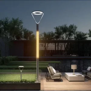 IP67 Waterproof Outdoor LED Garden Light Pillar Lamp 6500K Battery Powered Energy Saving Landscape Decorative CE RoHS