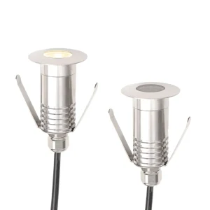 IP67 Waterproof Recessed Mini 1W LED Inground Light, 24V DC Low-Voltage Driveway Light