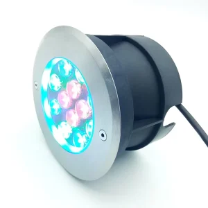 IP68 RGB LED Underwater Light Waterproof Outdoor Pool Fountain Landscape Lamp Aluminum Stainless Steel Housing
