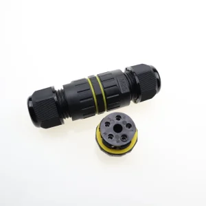 IP68 Waterproof LED Light Connector EW M25 Waterproof Circular Wire Cable Electrical Connectors for Outdoor Landscape Lighting