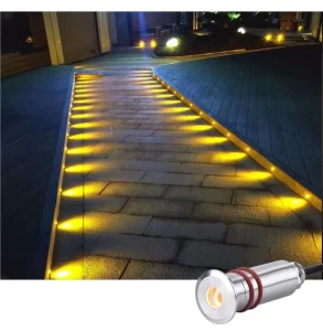 IP68 Waterproof LED Mini Underground Lamp 24V Low Voltage 3500K Warm White Star Grille Lamp for Landscape Underwater Step Light