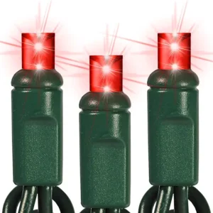 IP68 Waterproof Outdoor Holiday Decorate 17ft 50leds 4” Space Led Injection 5mm Injection Christmas String Lights