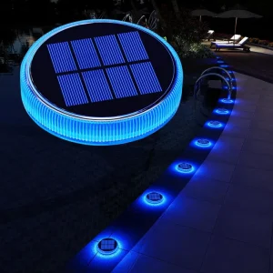 IP68 Waterproof PC Solar LED Garden Step Light Solar Driveway Path Street Lamp Deck Dock Floor Light Battery Patent Customize