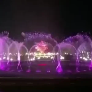 IP68 Waterproof Stainless Steel Commercial Fountain Musical Dancing Fire Effects Modern Design for Beach Resort