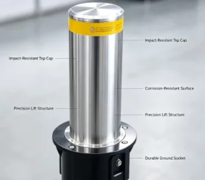 IWA 14-1 Remote-Controlled Electric Hydraulic Steel Automatic Driveway Bollard