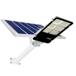 In Stock Integrated Solar Street Light Aluminum Body IP65 Outdoor Road Lamp with Light Control Remote 32650 Battery System