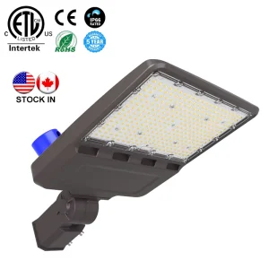In Stock US Canada LED Shoebox Light IP66 100W 150W 200W 240W 300W LED Street Light Parking Lot Lights