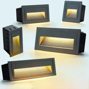 Indoor Outdoor Buried Foot Lighting Staircase Led Stair Step Wall Light 3w Recessed Led Step Light