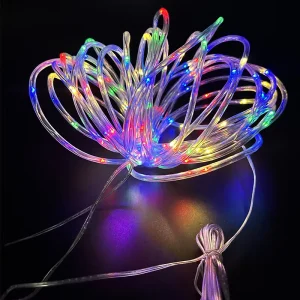 Indoor/Outdoor Decorative Solar Waterproof LED Rope Light IP68 Garden Camping Holiday Light for Indoor/Outdoor Use