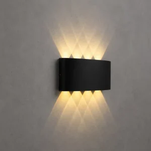 Indoor Outdoor LED Up-Down Wall Lamp for Stairway Hallway Bedside and Living Room