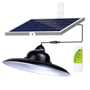 Indoor Outdoor Solar LED Ceiling Light 5W IP65 Aviation Aluminum Lampshade Sensor