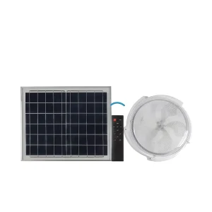 Indoor Wall-Mounted Solar LED Ceiling Light 50W-200W IP44 Aluminum+PC Cover Remote Control 6000K Daylight CRI 80