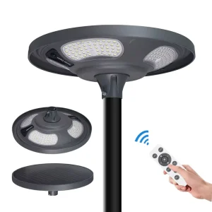 Industri Round Solar Garden Lamp Waterproof IP65 220V Outdoor LED Solar Powered Garden Lights