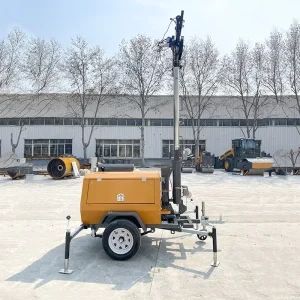 Industrial 3kw 5kw 6kw High Mast Area Lighting Road Construction Site Tower Light Diesel Generator Auto Start Remote Control