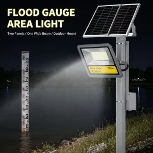 Industrial Grade Solar Floodlight High Lumen Large Illumination Range for Farmland Factory Open Area Off Grid Outdoor Lighting