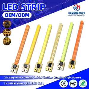 Industrial Quality Flexible 3v 59mm Flexible Led Filament Running Meteor Shower Light Source 5 Modes Dynamic For Meteor Shower