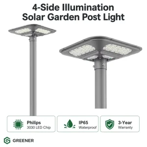 Integrated AC 40W-50W LED Solar Aluminum Garden Street Light IP65 Waterproof Outdoor Landscape Lighting