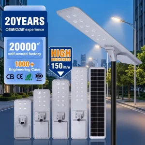 Integrated Outdoor IP65 Solar Street Light for Highway Road Use