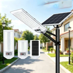 Integrated Solar LED Street Lamp, IP65 Outdoor Garden Light for Household Use