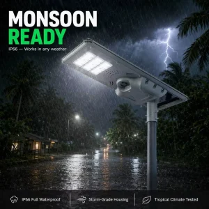 Integrated Solar Light with Motion Sensor – Smart & Energy for Road Square Garden Highway Outdoor Use