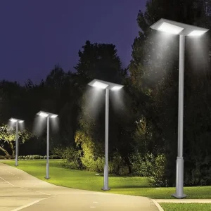 Integrated Solar Power LED Street Light with Motion Sensor for Parking Lots, 400W, IP65 Waterproof