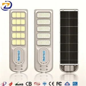 Integrated Solar Street Light Intelligent Remote Dimming Control ABS LED Energy Saving Outdoor Warehouse Yard Solar Street Lamp