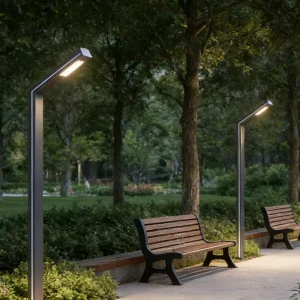Integrated Square LED Garden Post Top Light for Villa Pathway
